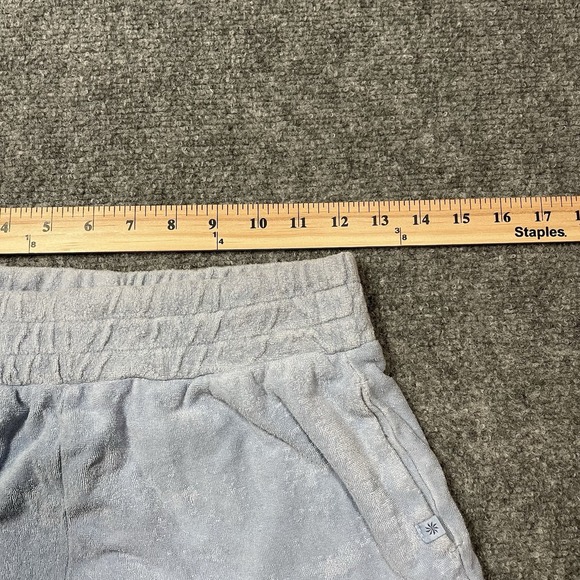 Athleta Girl Terry Shorts Youth XLarge Size 14 Light Blue Cotton Play Clothes - Picture 4 of 6